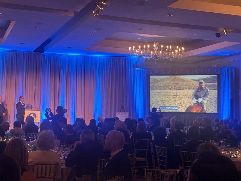 Vaşinqtonda ANAMA əməkdaşına və onun itinə “İlin minaaxtaran it komandası” mükafatı təqdim edilib